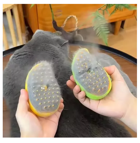 Cepillo Pelo Mascotas Recargable Vapor