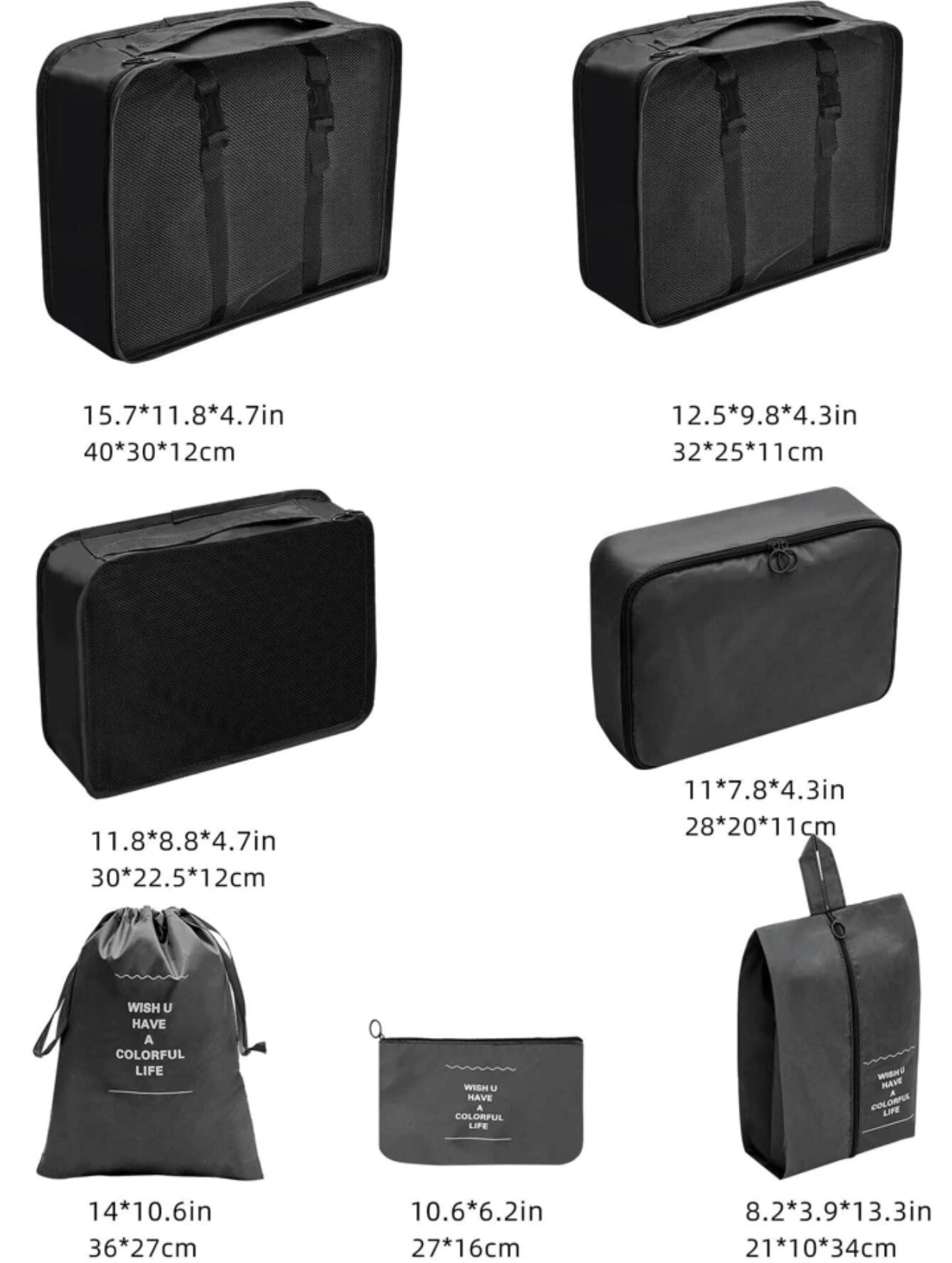 SET ORGANIZADOR DE MALETA PCS