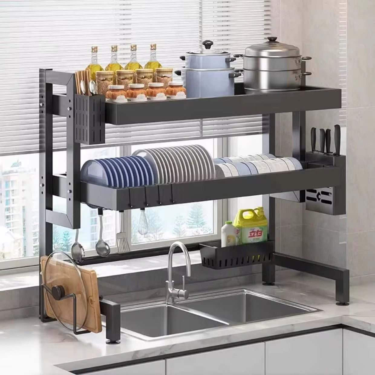 Escurridor Cocina 2 niveles  65 cm