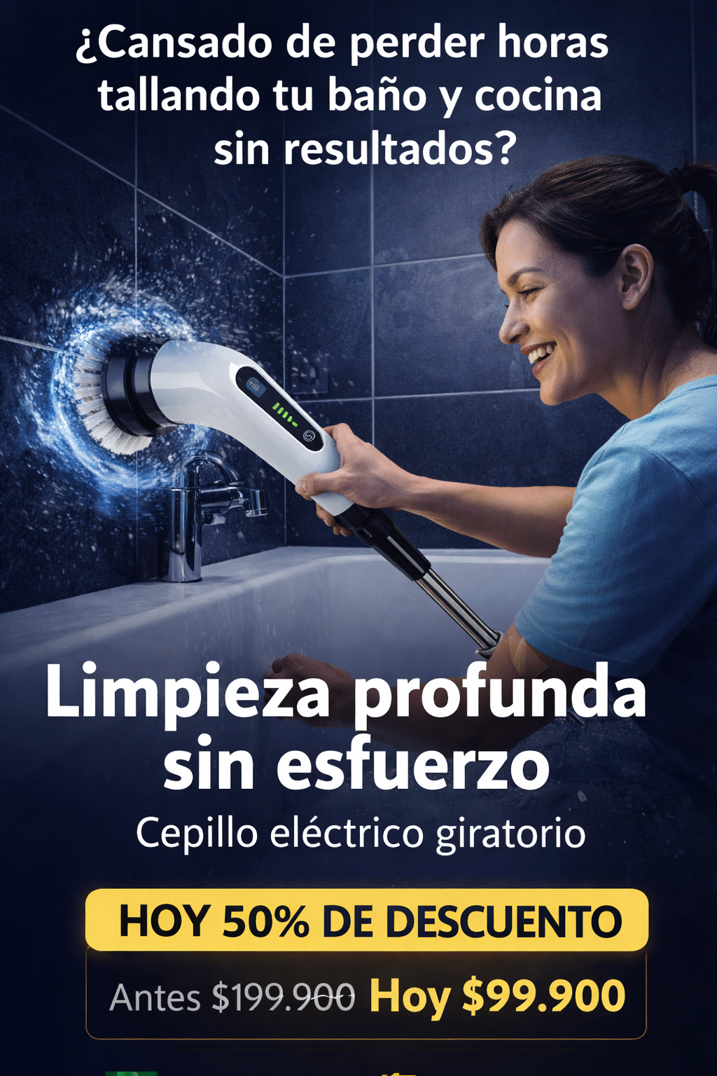 Cepillo de Limpieza Eléctrico 9 en 1 | Turbo Brush Inalámbrico - Envío Gratis Colombia