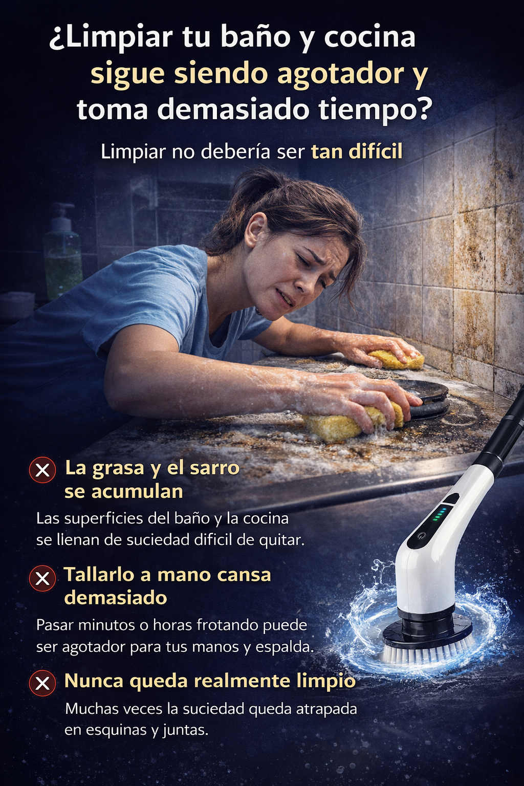 Cepillo de Limpieza Eléctrico 9 en 1 | Turbo Brush Inalámbrico - Envío Gratis Colombia