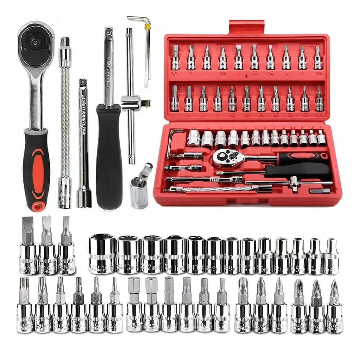 CAJA DE HERRAMIENTA X 46PCS