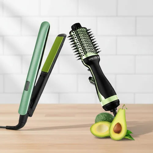 Combo Remington Plancha + Cepillo Secador color Aguacate