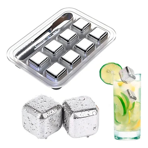 SET DE CUBOS DE HIELO X8